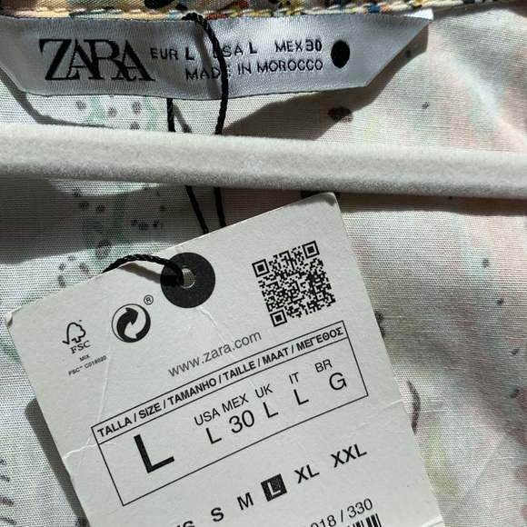 Zara Paisley Printed Midi Shirt‎ Dress - Picture 13 of 15